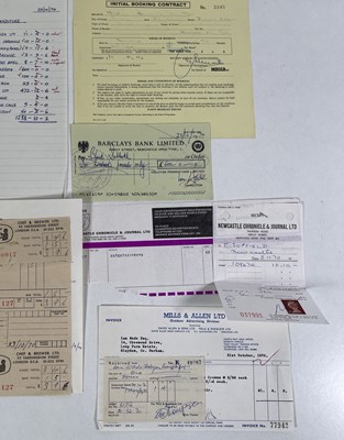 Lot 75 - JUDAS PRIEST / BLACK SABBATH - ORIGINAL 1970-1975 CONCERT BOOKING DOCUMENTS.