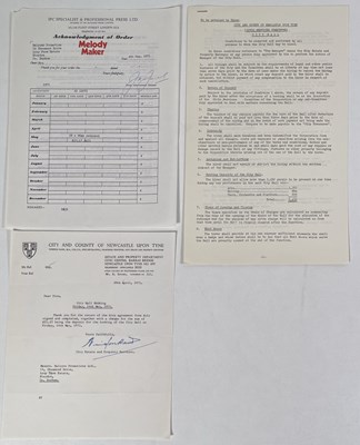 Lot 76 - PROG ARTISTS INC CARAVAN - ORIGINAL 1971-1975 CONCERT BOOKING DOCUMENTS.