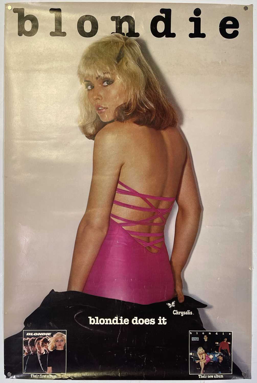 Lot 44 - BLONDIE PLASTIC LETTERS ORIGINAL US PROMO POSTER.