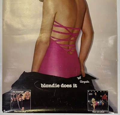 Lot 44 - BLONDIE PLASTIC LETTERS ORIGINAL US PROMO POSTER.