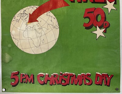 Lot 45 - THE CLASH - ORIGINAL 1979 CHRISTMAS DAY ACKLAM HALL POSTER.