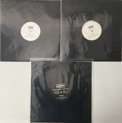 Lot 89 - OASIS - ACQUIESCE/IT'S GOOD TO BE FREE/WHATEVER - ORIGINAL UK 12" PROMOS