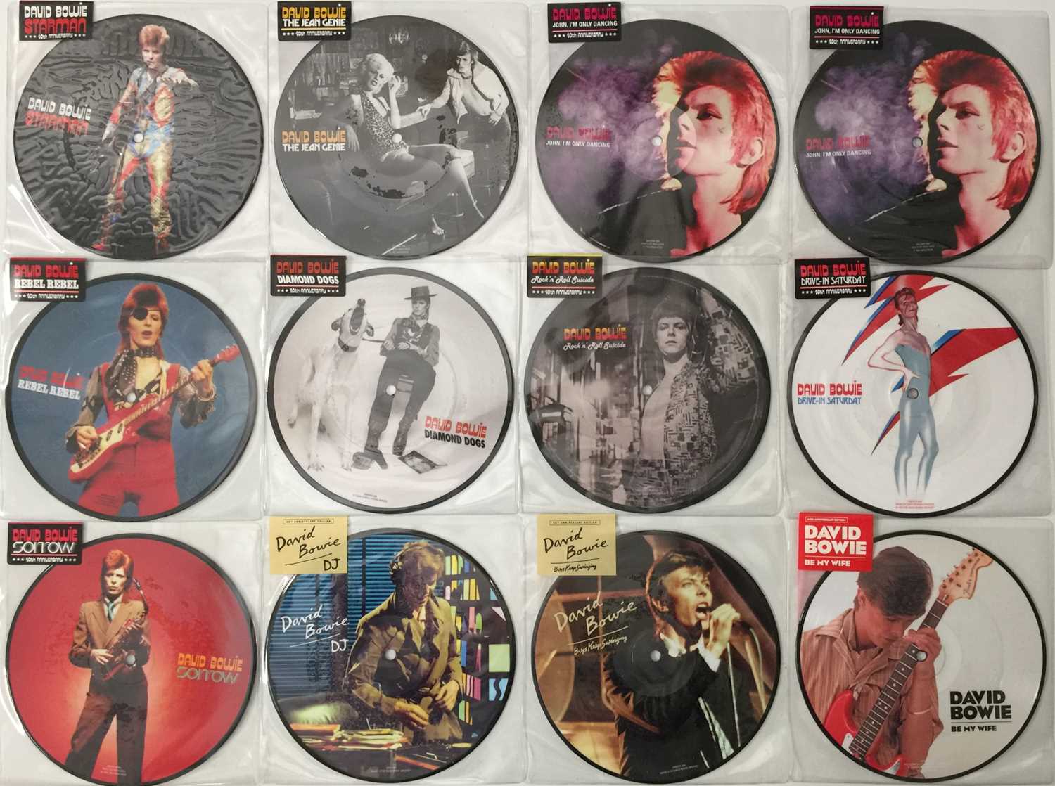 Lot 93 - DAVID BOWIE - 40TH ANNIVERSARY 7" PICTURE DISC COLLECTION (NEW & SEALED)