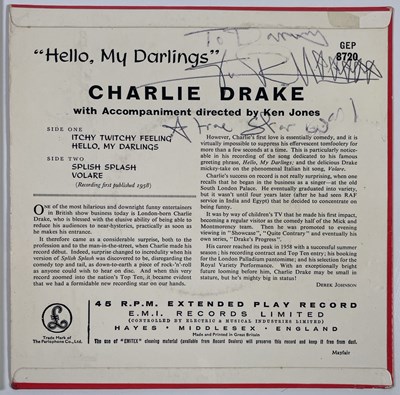 Lot 1 - THE SEX PISTOLS - CHARLIE DRAKE SINGLE SIGNED BY JOHNNY ROTTEN.