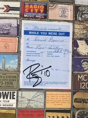 Lot 3 - DAVID BOWIE - BOWIE SIGNED STATION TO STATION GENESIS PUBLICATIONS BOOK.