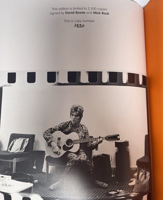 Lot 4 - DAVID BOWIE / MICK ROCK - MOONAGE DAYDREAM - GENESIS BOOK - BOWIE/ROCK SIGNED.