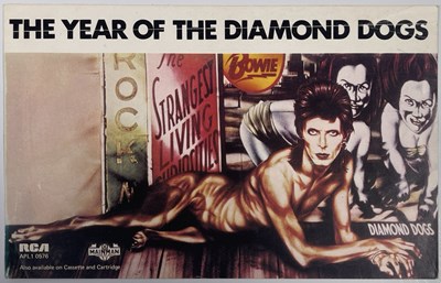 Lot 7 - DAVID BOWIE - DIAMOND DOGS US PROGRAMME AND STICKER.
