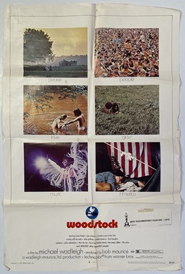 Lot 10 - WOODSTOCK (1970) ORIGINAL US ONE-SHEET POSTER.