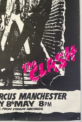 Lot 15 - THE CLASH - ELECTRIC BALLROOM MANCHESTER, LIKELY C 1980S ISSUE POSTER.