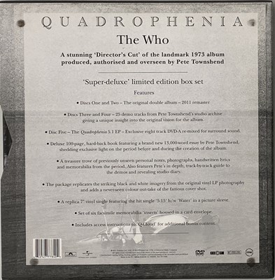 Lot 40 - THE WHO - QUADROPHENIA CD/ 7" BOX (DELUXE DIRECTOR'S CUT - 2777840)