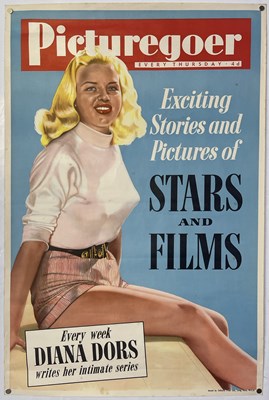 Lot 119 - DIANA DORS - ORIGINAL PICTUREGOER ADVERTISING POSTER.