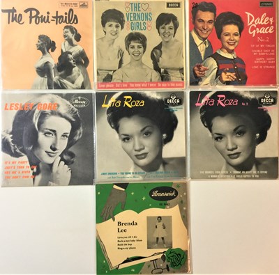 Lot 83 - 50s/60s EPs - SOLO FEMALE/FEMALE GROUP  RARITIES