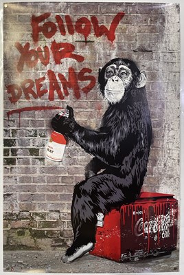 Lot 123 - MR BRAINWASH (1966, FRANCE) - FOLLOW YOUR DREAMS  POSTER.