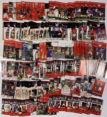 Lot 315 - 180+ MANCHESTER UNITED PROGRAMMES.