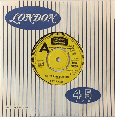 Lot 157 - LITTLE HANK - MISTER BANG BANG MAN 7'' (ORIGINAL UK LONDON DEMO RELEASE - HLU 10090)