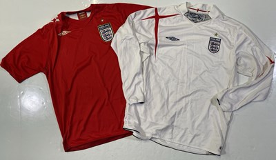 Lot 327 - ENGLAND FOOTBALL SHIRTS.