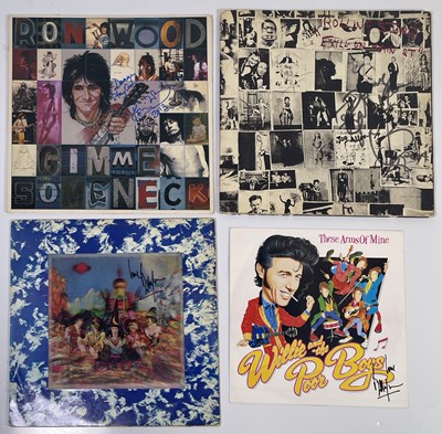 Lot 24 - THE ROLLING STONES - SOLO MEMBER SIGNED RECORDS.