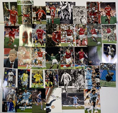 Lot 336 - SIGNED FOOTBALL PHOTOS - LEEDS / LIVERPOOL / ARSENAL / CITY INC LEGENDS.