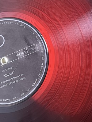 Lot 67 - JOY DIVISION - CLOSER LP (UK ORIGINAL - RED TRANSLUCENT - FACTORY - FACT 25)