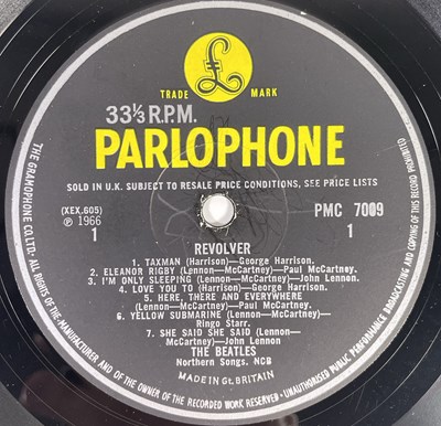 Lot 73 - THE BEATLES - REVOLVER LP (PMC 7009 - MONO FIRST PRESS - WITHDRAWN MIX).
