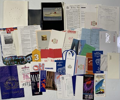 Lot 8 - CUNARD - QUEEN ELIZABETH 2 CRUISE SHIP COLLECTABLES.