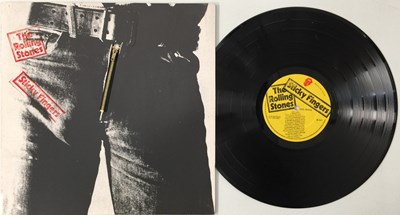 Lot 20 - THE ROLLING STONES - STICKY FINGERS LP (GATEFOLD ORIGINAL UK PRESSING - COC 59100)