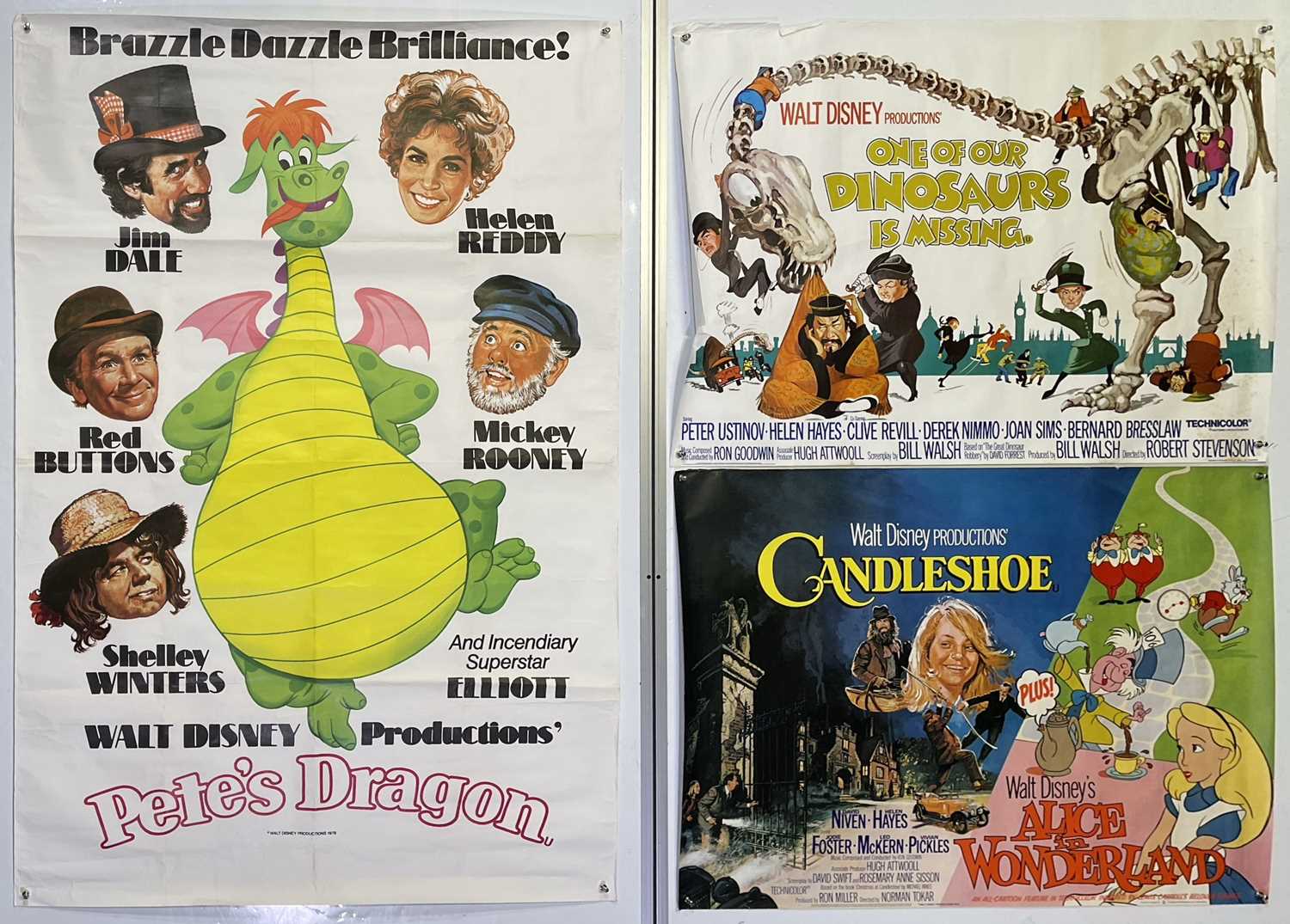 Lot 198 - C 1970S DISNEY FILMS - POSTER COLLECTION.
