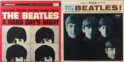 Lot 17 - THE BEATLES - A HARD DAY'S NIGHT & MEET THE BEATLES LPs (ORIGINAL/EARLY US PRESSINGS - SUPERB COPIES)