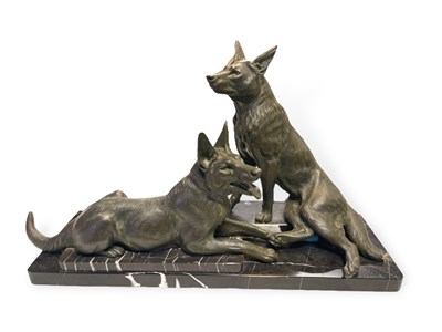 Lot 2280017 - AFTER LOUISE CARVIN - ART DECO ALSATIAN.