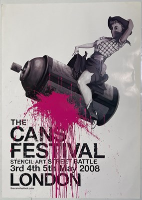 Lot 203A - BANKSY - A POSTER FOR THE 'CANS FESTIVAL' 2008.