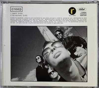 Lot 308 - RADIOHEAD - CREEP CD PROMO FULLY SIGNED.