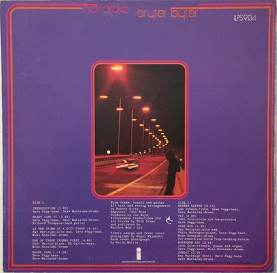 Lot 74 - NICK DRAKE - BRYTER LAYTER LP (ORIGINAL UK COPY - ISLAND ILPS 9134 - WITH PROMOTIONAL PHOTO).
