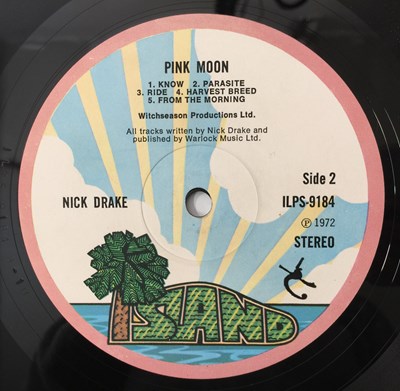 Lot 75 - NICK DRAKE - PINK MOON LP (ORIGINAL UK COPY - ISLAND ILPS 9184).