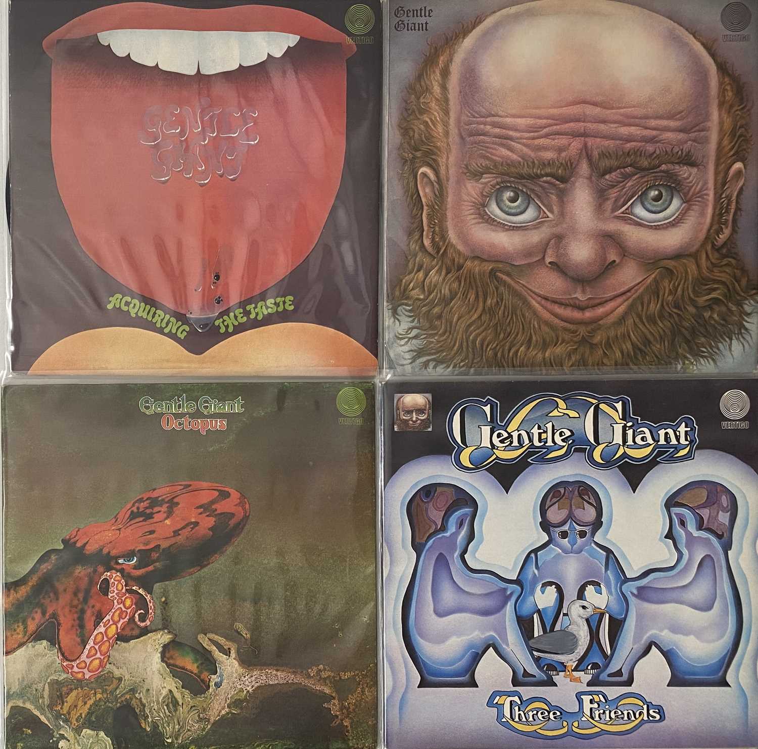 Lot 89 - GENTLE GIANT - LP COLLECTION (INCLUDING ALL FOUR ORIGINAL UK VERTIGO SWIRL ALBUMS)