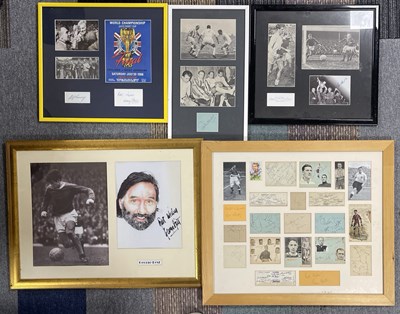 Lot 345 - FOOTBALL LEGENDS - SIGNED ITEMS INC GEORGE BEST.