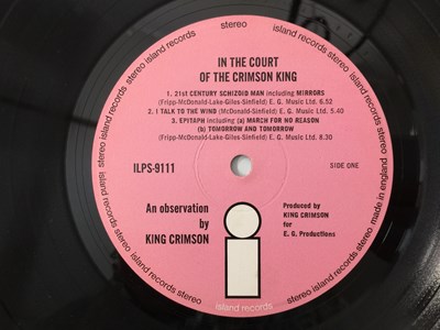 Lot 384 - KING CRIMSON - IN THE COURT OF THE CRIMSON KING LP (ORIGINAL PRESSING - ILPS-9111 - GREG LAKE SIGNED)
