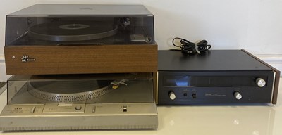 Lot 37 - AKAI AND SANSUI TURNTABLES.