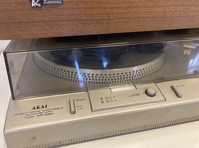 Lot 37 - AKAI AND SANSUI TURNTABLES.