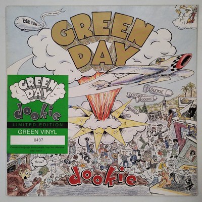 Lot 1 - GREEN DAY - DOOKIE LP (LIMITED EDITION GERMAN GREEN VINYL PRESS - 9362-45813-1)