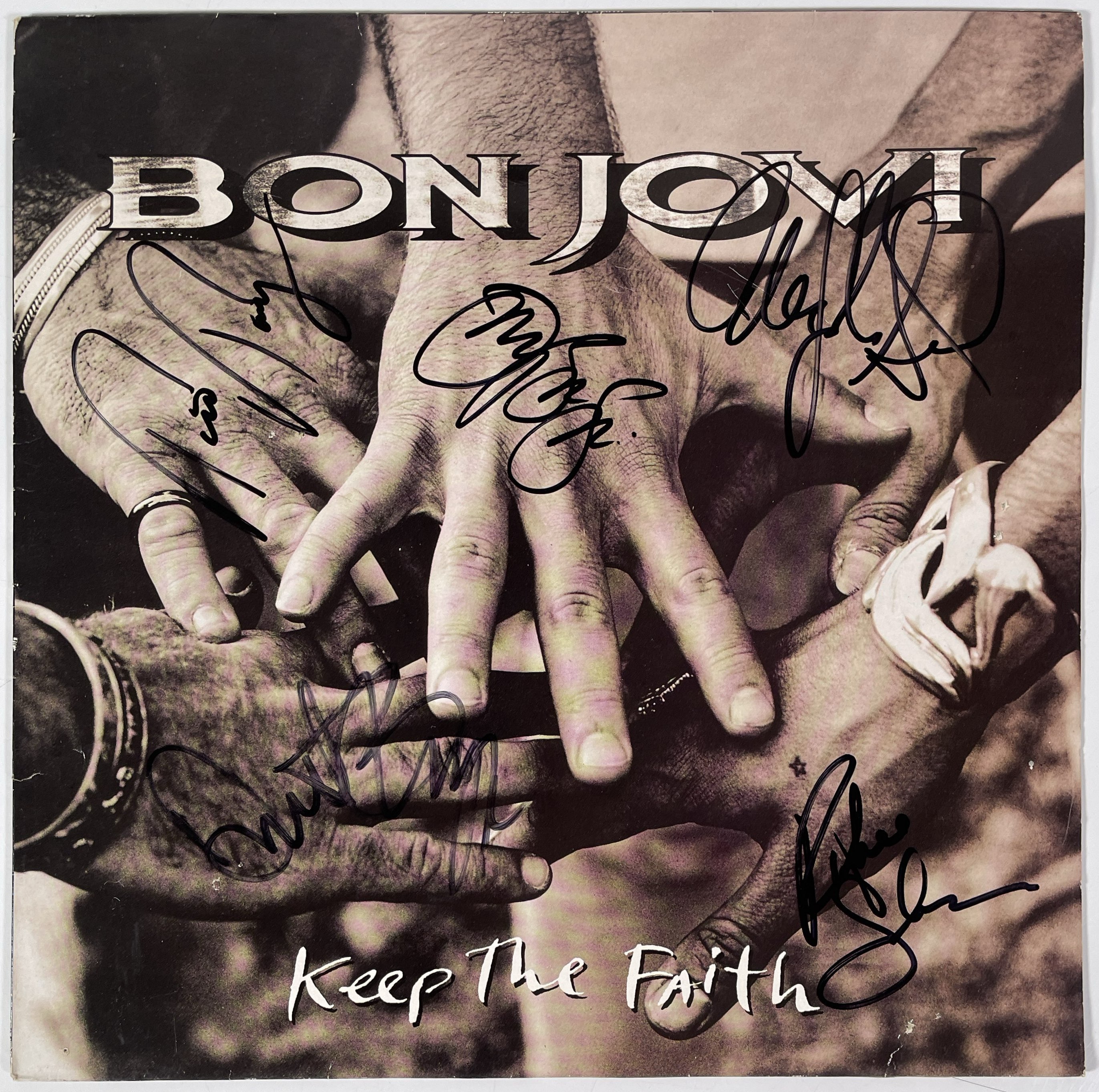 Lot 276 - BON JOVI - FULLY SIGNED LP.