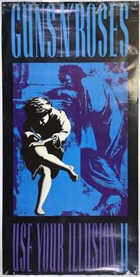 Lot 271 - GUNS N ROSES - ORIGINAL US PROMOTIONAL POSTERS FOR USE YOUR ILLUSION I AND II.