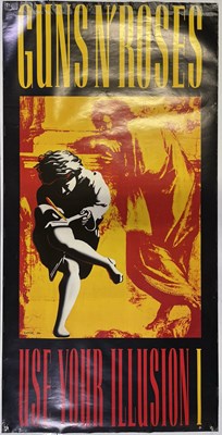 Lot 271 - GUNS N ROSES - ORIGINAL US PROMOTIONAL POSTERS FOR USE YOUR ILLUSION I AND II.