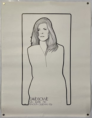 Lot 475 - DAVID BOWIE - PLYMOUTH GUILDHALL POSTER.