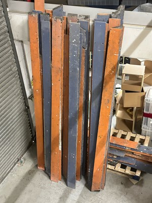 Lot 293 - PINK FLOYD/SYD BARRETT INTEREST - THE ORIGINAL PAINTED WOODEN FLOORBOARDS FROM MADCAP LAUGHS ALBUM COVER.
