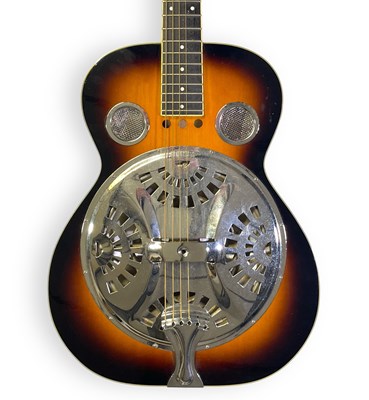 Lot 91 - JOHN'S GUITARS - A REGAL RESONATOR ACOUSTIC GUITAR.