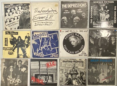 Lot 1234 - CLASSIC PUNK / NEW WAVE - 7" COLLECTION (INC DIY / KBD RARITIES)