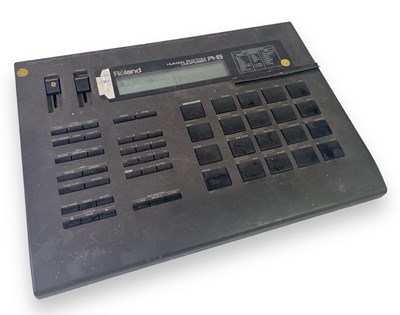 Lot 44 - JOHN'S EQUIPMENT - A ROLAND R8 RHYTHM COMPOSER DRUM MACHINE.