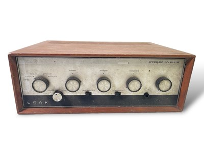 Lot 51 - JOHN'S EQUIPMENT - A VINTAGE LEAK STEREO 30 PLUS AMPLIFIER.