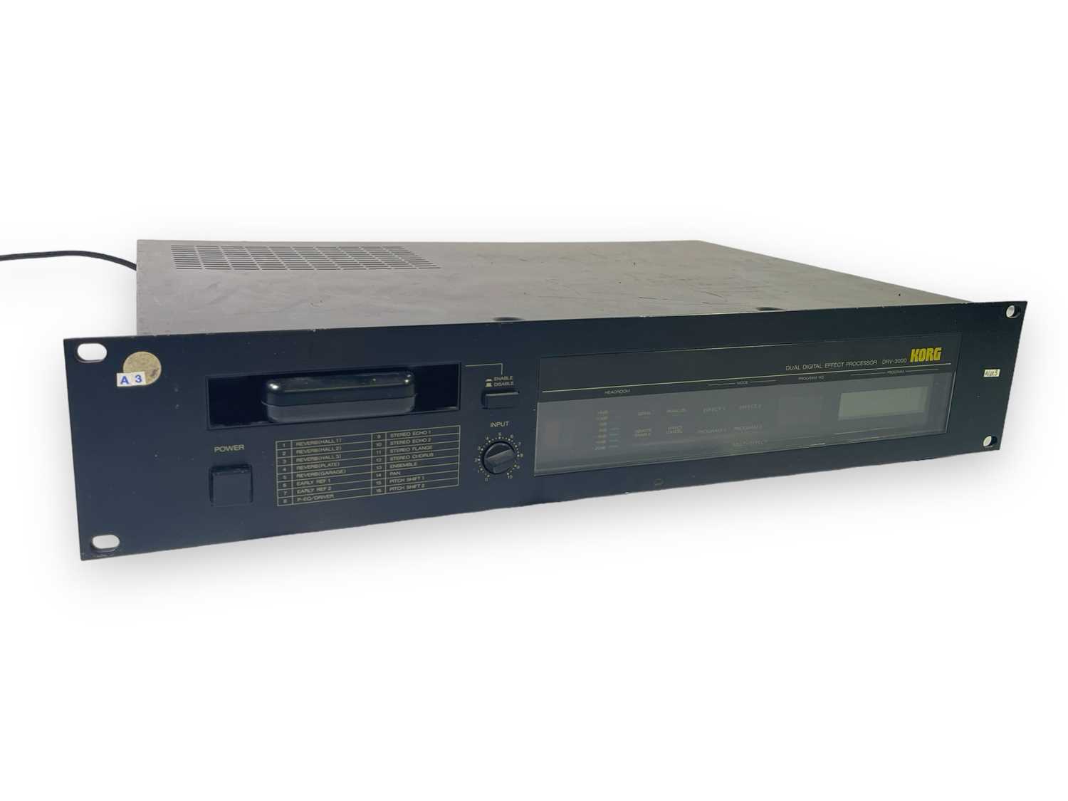 Lot 54 - JOHN'S EQUIPMENT - A KORG DRV 3000 DIGITAL EFFECTS PROCESSOR.