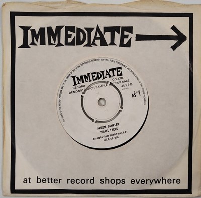 Lot 12 - SMALL FACES - ALBUM SAMPLER 7" (SINGLE-SIDED DEMO - AS. 1)
